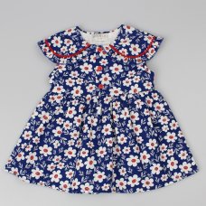 D32727: Baby Girls All Over Print Lined Dress  (1-2 Years)